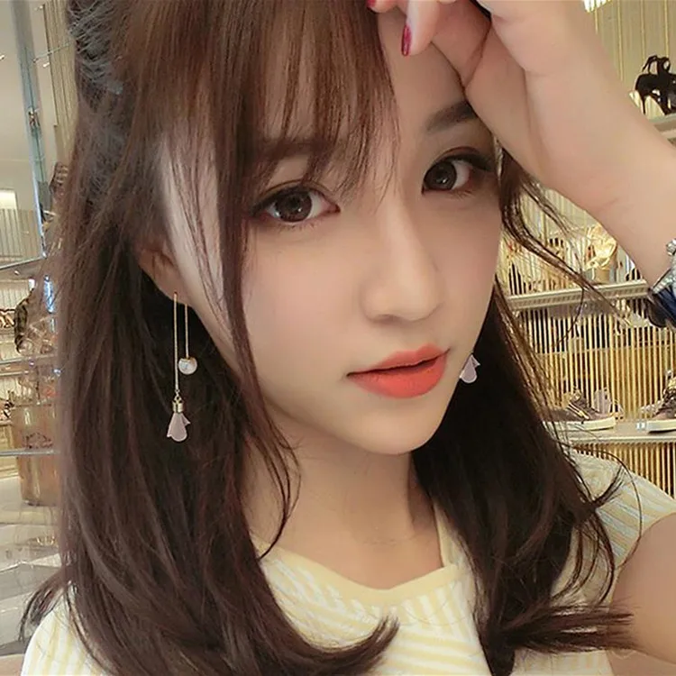 Новые модные серьги Xianqi с жемчугом длинные xian подвесками в виде цветов