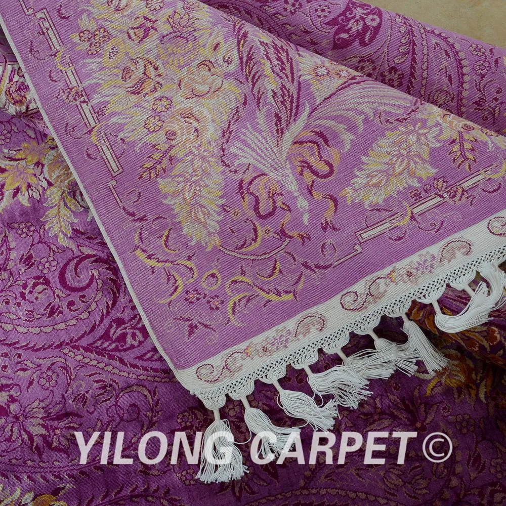 Yilong 6 56 'x9. 84 Хереке ковер галерея фиолетовый vantage Античная Восточный (1647)|oriental