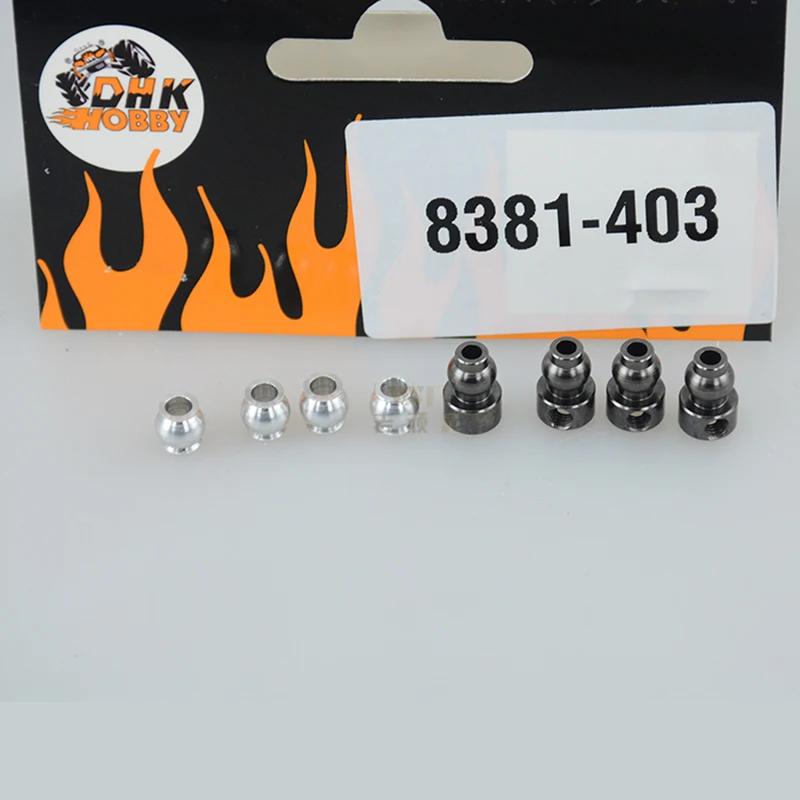 

FATJAY 1bag/4 DHK HOBBY 8381-403 Anti-roll bar pivot ball-upper/lower for all 1/8 scale cars
