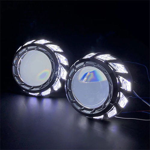 RONAN 3,0 полностью металлический супер биксеноновый HID проектор объектив H1 H4 H7 RGB 360 demon eyes автомобильный Стайлинг Модифицированная Автомобильная фара - Цвет: Only White