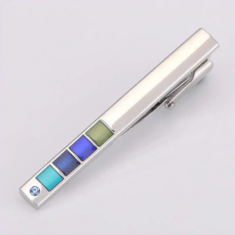 Fashion Silve Plated red Painting Tie Clip Copper Bar Men's Pin for Party 69 | Украшения и аксессуары