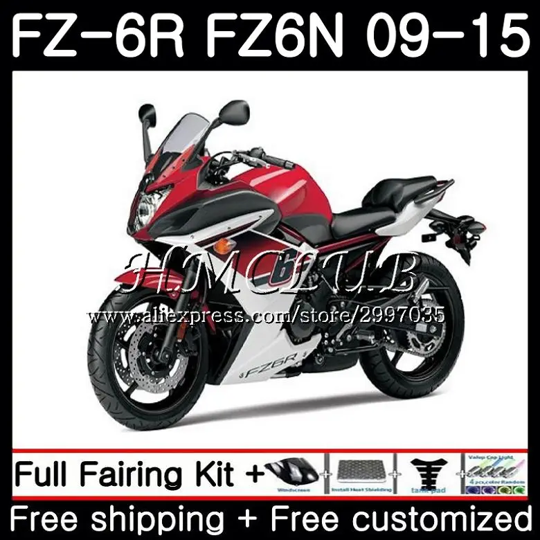 Корпус для YAMAHA FZ6N FZ 6R Stock red 2009 2010 2011 2012 2013 2014 22HC.15 FZ6 R FZ6R 09 10 11 12 13 14 15