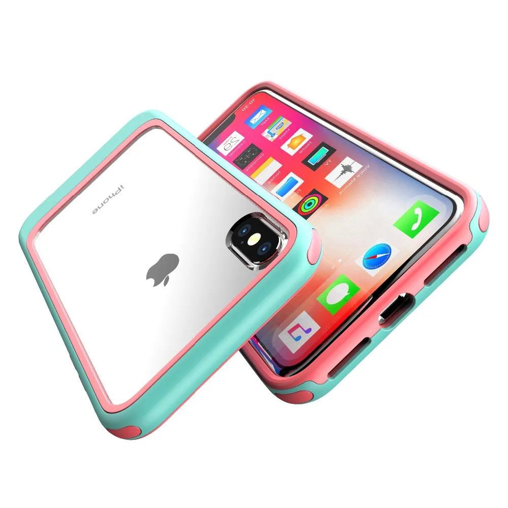Чехол для iPhone XS Max XR XS X 7 8 Plus, хит цвета, 2 в 1, комбинированный прозрачный акриловый защитный чехол, защитный чехол для iPhone 11 Pro 11 Pro Max