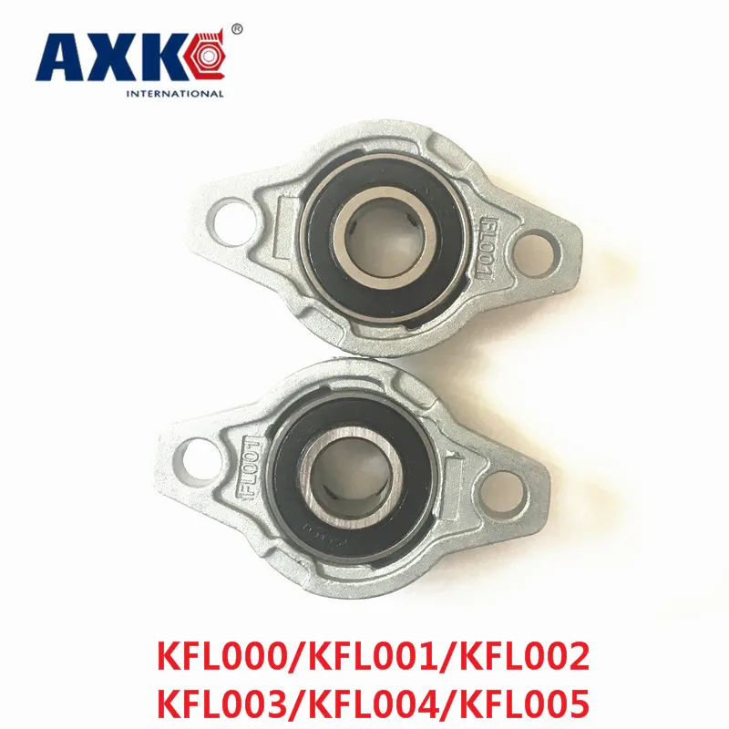 

Axk 2pcs Kfl000/kfl001/kfl002/kfl003/kfl004/kfl005/kfl006pillow Block Ball Bearing Zinc Alloy Miniature Bearings With Sleeve