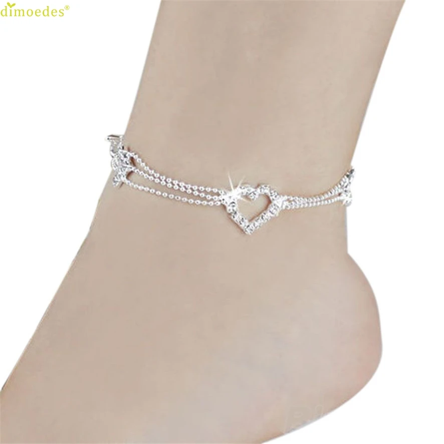 Женский браслет на ногу трехслойная цепочка 11 25|anklet chain|chain anklethot anklet |