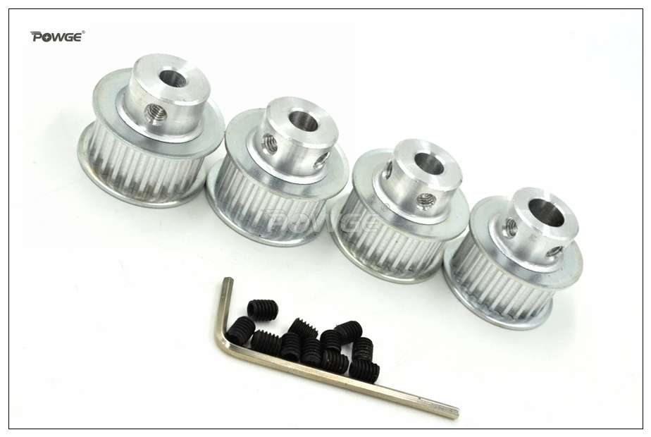 POWGE 10pcs 30 Teeth 3M Timing Pulley Bore 5/6.35/8/10mm Fit Width 10mm HTD Belt 30T 30Teeth CNC Engraving | Обустройство дома