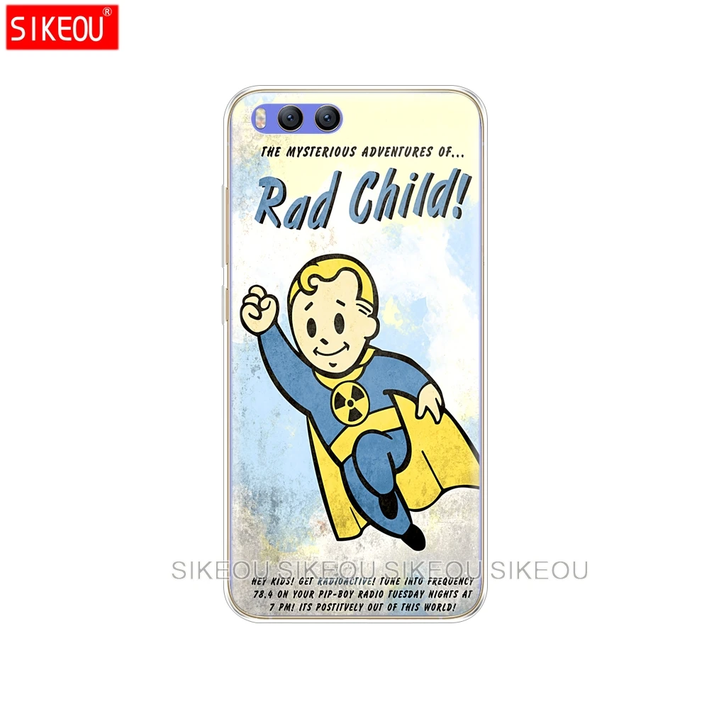 Силиконовый чехол для Xiaomi Mi 8 8SE A1 A2 5 5S 5X 6 Mi5 MI6 NOTE 3 MAX Mix 2 2S Black Isle Studio game Fallout|Бамперы| |