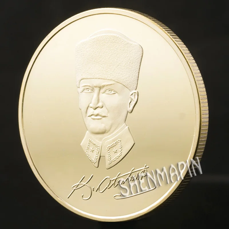 Турецкий президент Мустафа Кемаль Ататюрк памятная монета &quotАтатюрка отец
