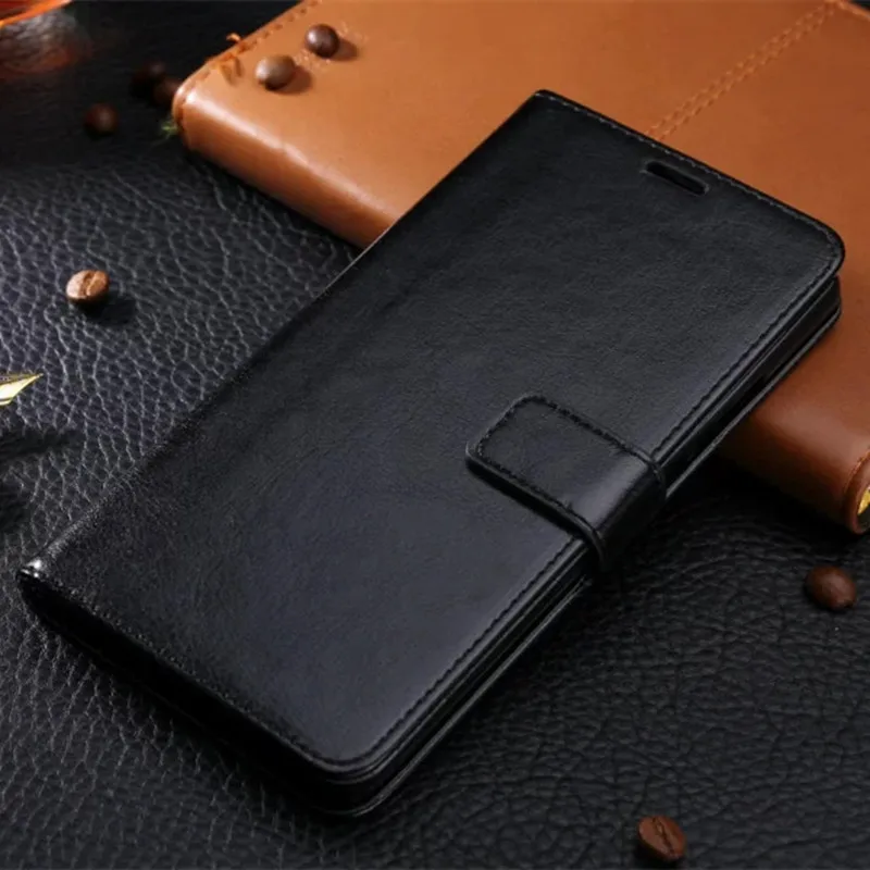 Кожаный флип-чехол для Xiaomi Redmi5A 5A, Роскошный кошелек, держатель для карт, подставка, чехол для телефона, чехол для Redmi 5 A 5,", Мягкая силиконовая задняя крышка - Цвет: Black