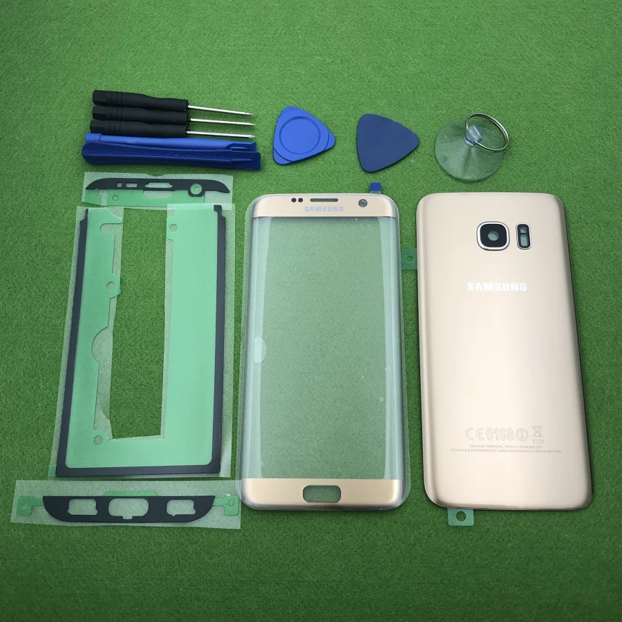 Оригинальный стеклянный экран для Samsung Galaxy S7 Edge G935 задняя крышка аккумулятора +