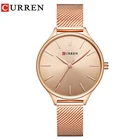 Женские кварцевые часы CURREN, повседневные наручные часы, креативный дизайн, подарок для женщин, 9024