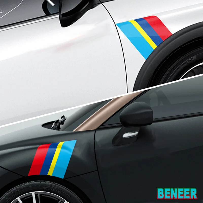 

2pcs/lot Reflective Car body Sticker for Peugeot 206 208 301 307 308 407 508 2008 3008 Car Accessories