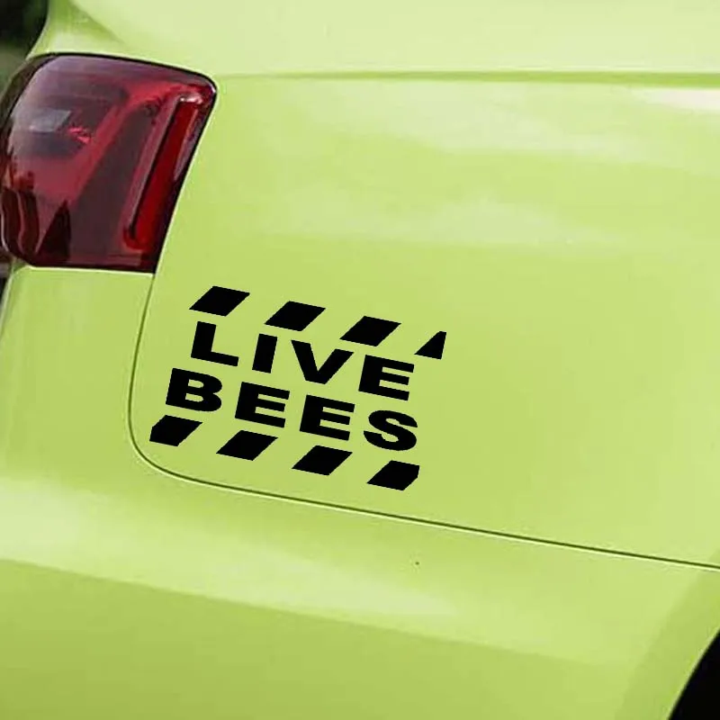 YJZT 15.2CM*9.2CM Live Bees Car Sticker Vinyl Decal Black/Silver C19-0101 | Автомобили и мотоциклы