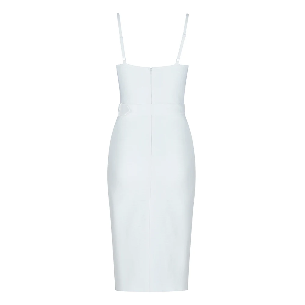 

2019 New women black v neck spaghetti strap sleeveless Bandage Dress Bodycon Cut Out Sexy Celebrity Party Dress wholesale