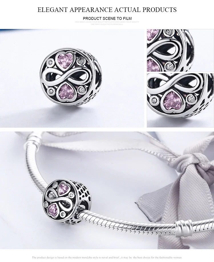 WOSTU Лидер продаж 925 пробы серебро Our Forever Love Бусины Подходят браслет DIY ювелирные изделия подарок для влюбленных CQC240