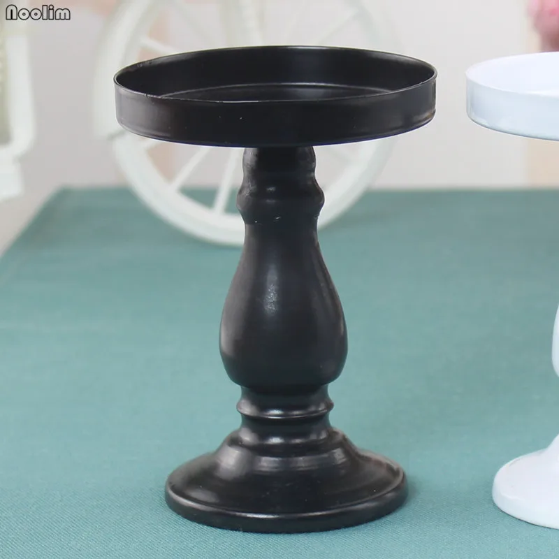Black 1 шт Утюг круглая подставка для торта стойка для десертов кекс прозрачная, для конфет стойки формы для выпечки Свадебная вечеринка Украшение стола белый черный - Цвет: Black