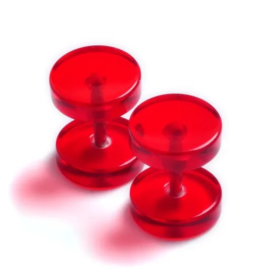 Оптовая продажа 16 шт. акриловые затычки для ушей в стиле панк иллюзия украшения