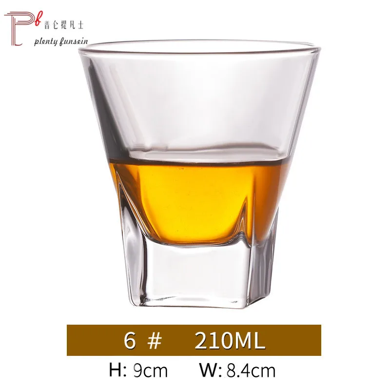 6-210ML 1 PCS Новое Классическое креативное Вино Виски Хрустальное стекло es костюм личность Европейский духи пивной бар стеклянная чашка вечерние для питья - Цвет: 6-210ML 1 PCS