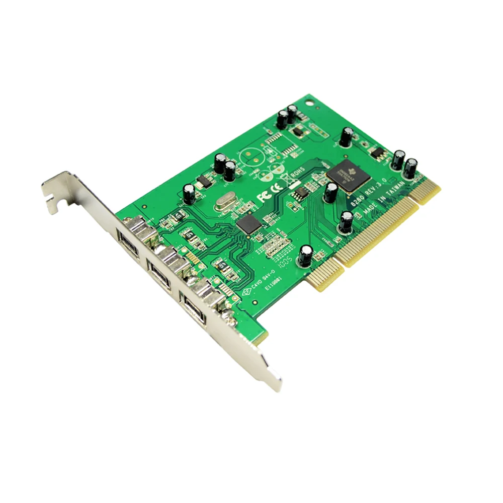 IOCREST 3 порта 1394B порты Firewire PCI контроллер карты 1394 карта TI8280 чипсет win10|pci controller|pci