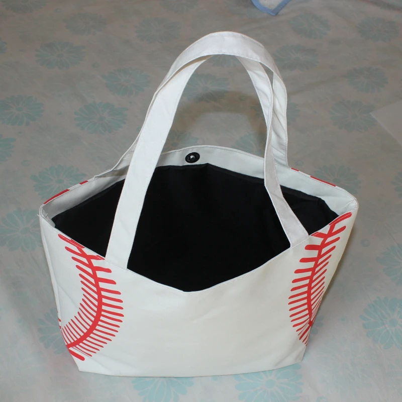 Новое поступление маленькая велосипедная сумка baseball Женская Холщовая Сумка на