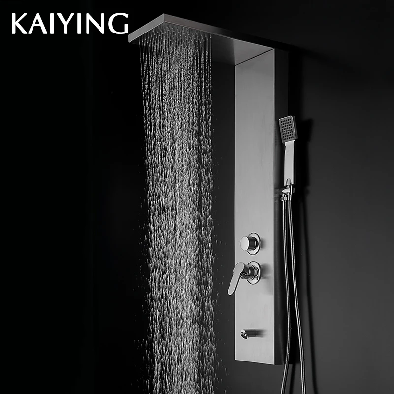 

KAIYING Modern Stainless Steel Rain Waterfall Shower Panel,841