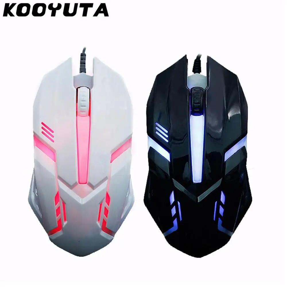 

KOOYUTA игровая мышь USB Оптическая Проводная игровая мышь 1600 DPI красочный светильник игровая мышь для ПК ноутбука компьютера ноутбука настольн...