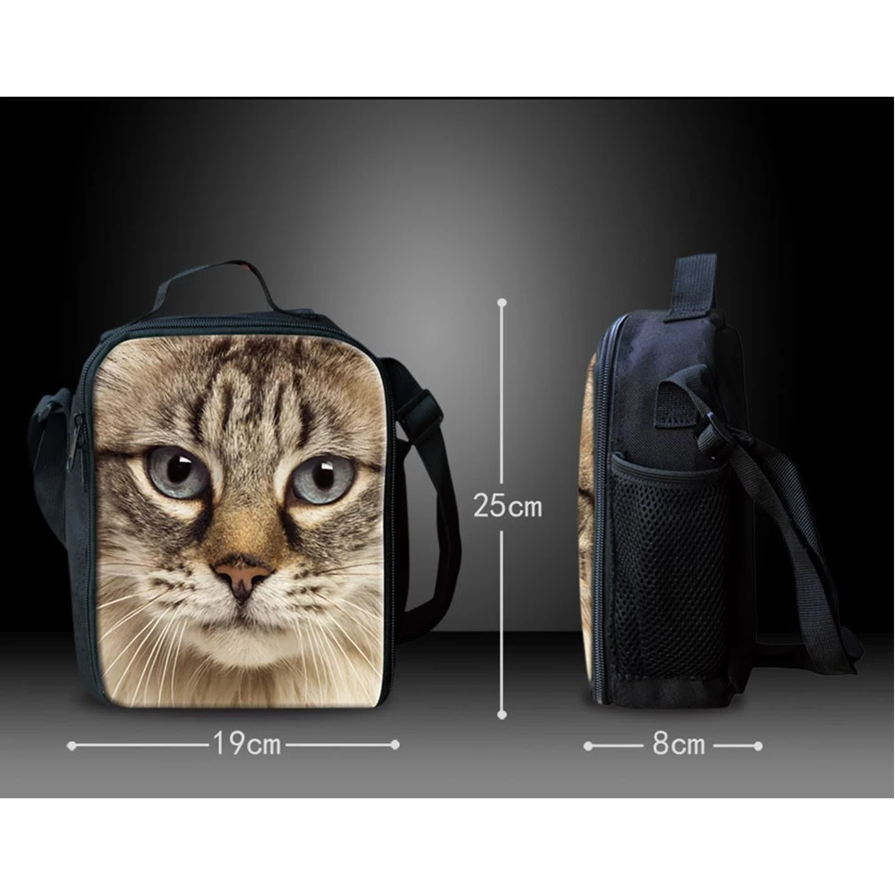 Женская и мужская сумка для еды с принтом динозавра | Багаж сумки