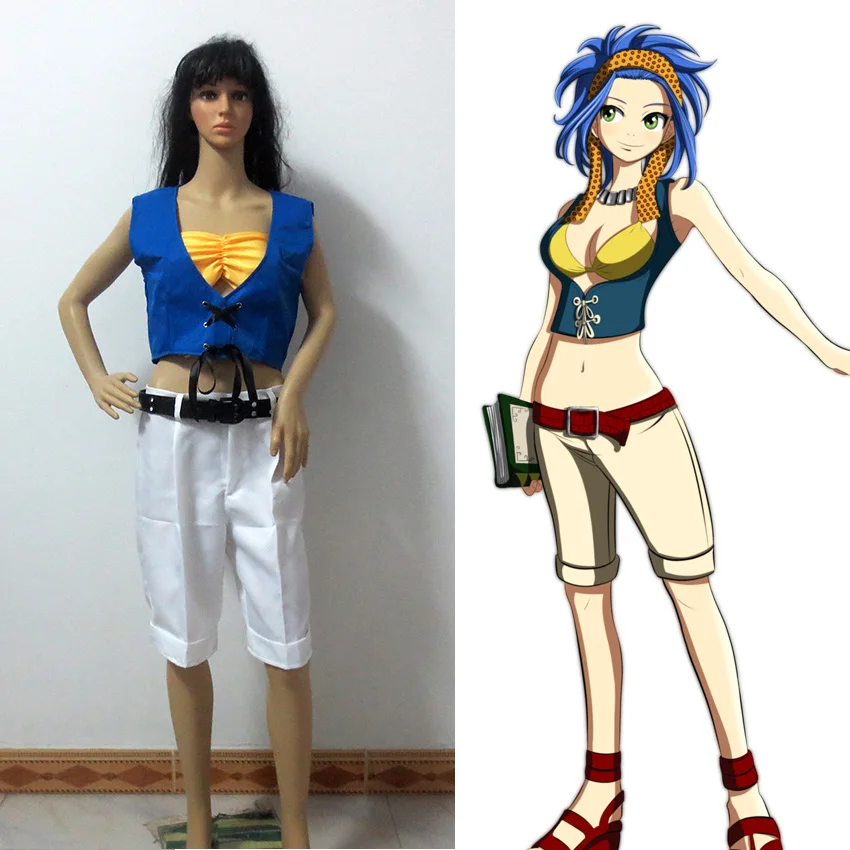 Фейри Тейл Леви МакГарден костюм косплея для Хэллоуина.