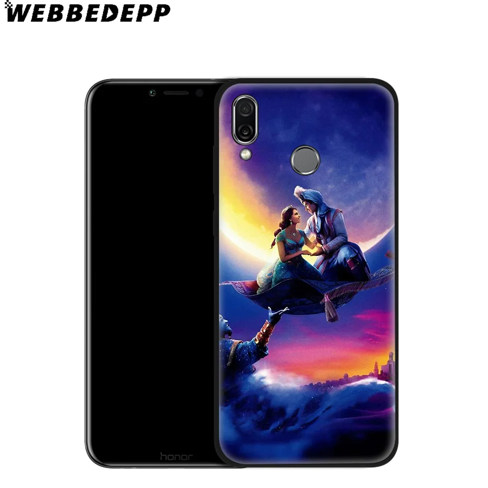 WEBBEDEPP Aladdin and Jasmine Soft Case for Huawei Mate Honor 20 6A 7A 7C 7X 8 9 9X 10 View Lite Pro 30 |