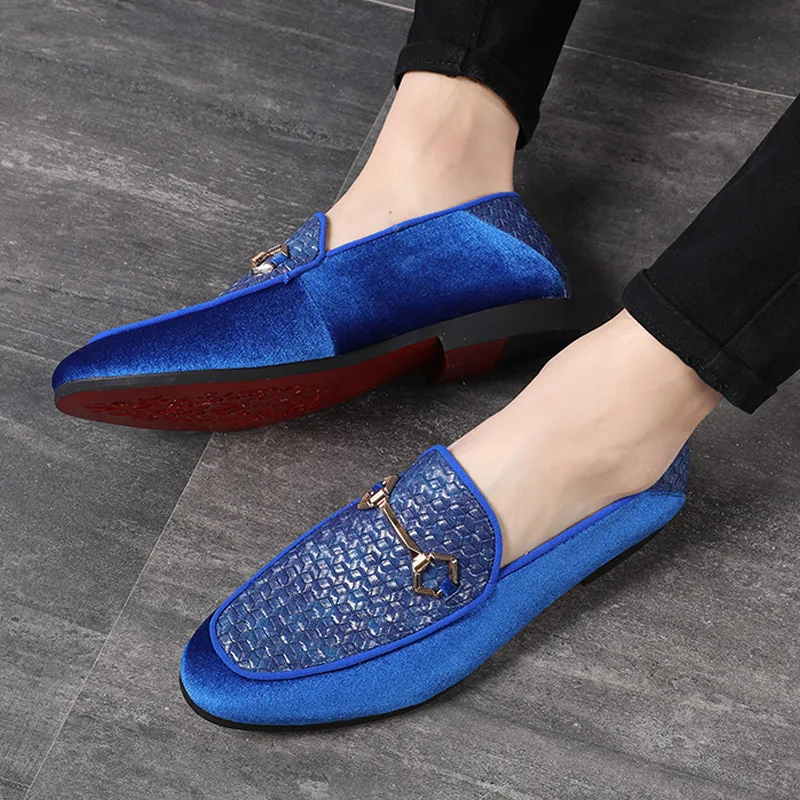 

Heye Wings young men dress shoes party wedding Weaving pattern PU leather for men formal dress shoes