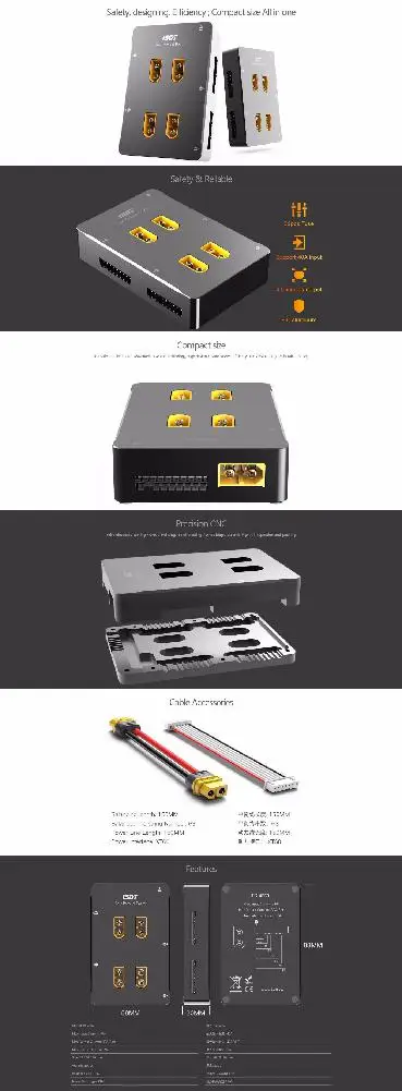 LeadingStar ISDT PC 4860 1 8S безопасная параллельная плата XT60 CNC эффективная зарядка|Детали и