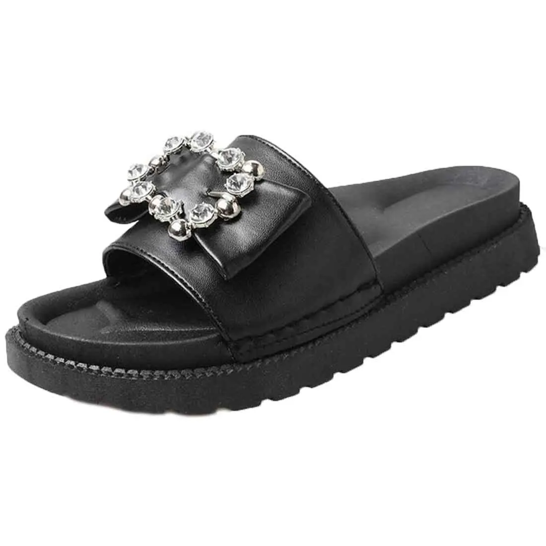 Женские новые модные летние открытый носок слипоны студентов бабочкой тапочки