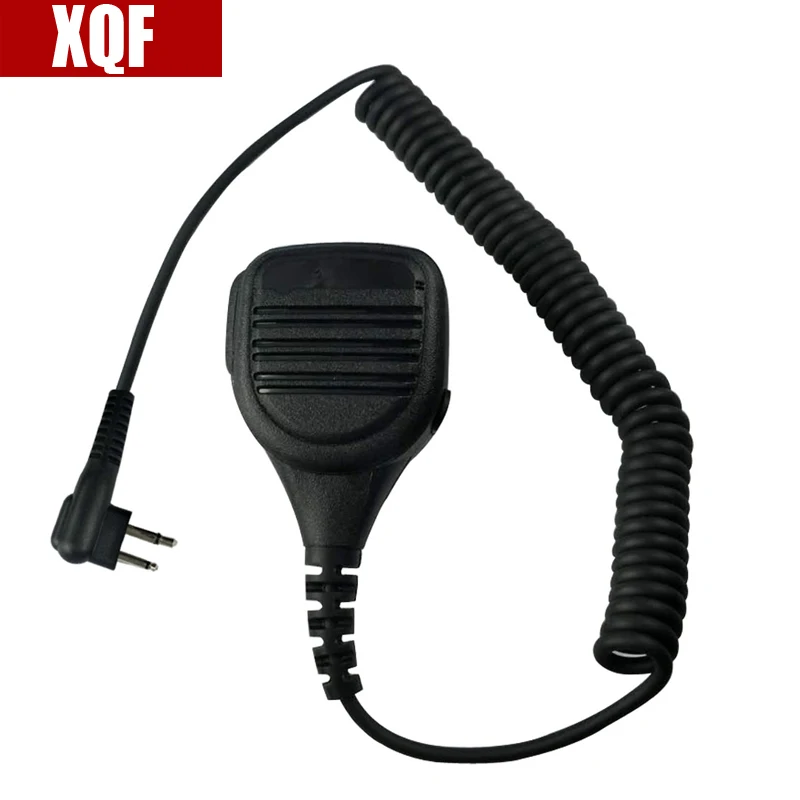 XQF плечевой динамик микрофон с разъемом для наушников Motorola Radio 2 PIN GP68 CP150 GP88 CP200 as