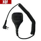 XQF плечевой динамик микрофон с разъемом для наушников для Motorola Radio 2 PIN GP68 CP150 GP88 CP200 as PMMN4029A