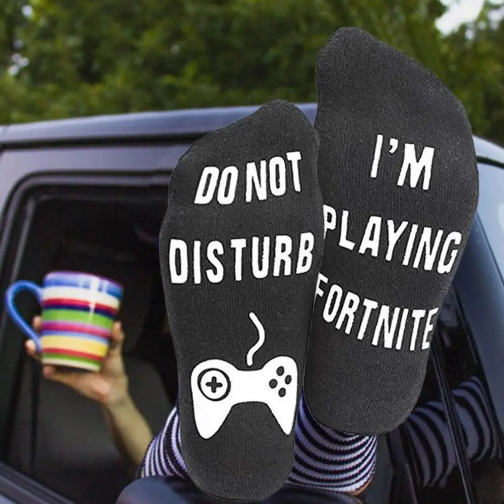 2 пар/уп. для мужчин женщин носки девочек Не беспокоить я играю забавные ботильоны