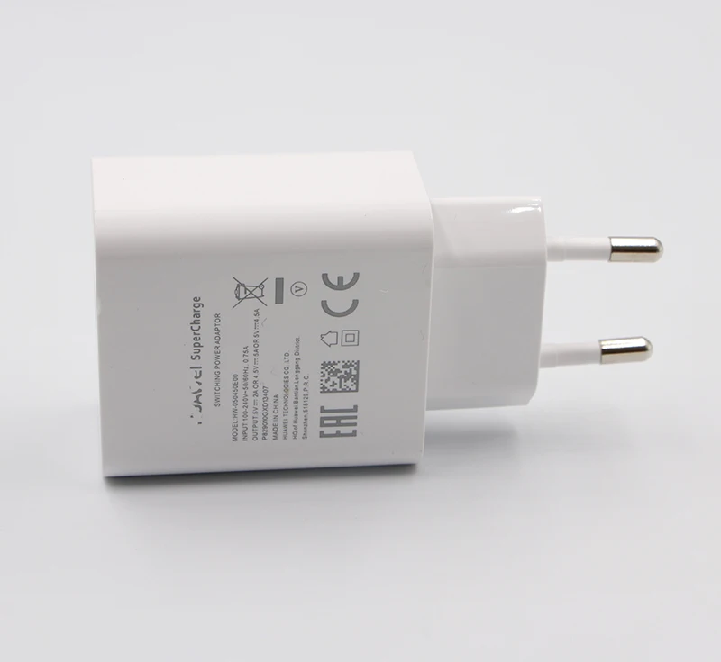 Супер зарядное устройство для HUAWEI, 5 В, адаптер, 5А, usb type-C кабель, быстрая зарядка для mate 9 10 p20 Pro p10 plus honor 10 - Тип штекера: EU PLUG