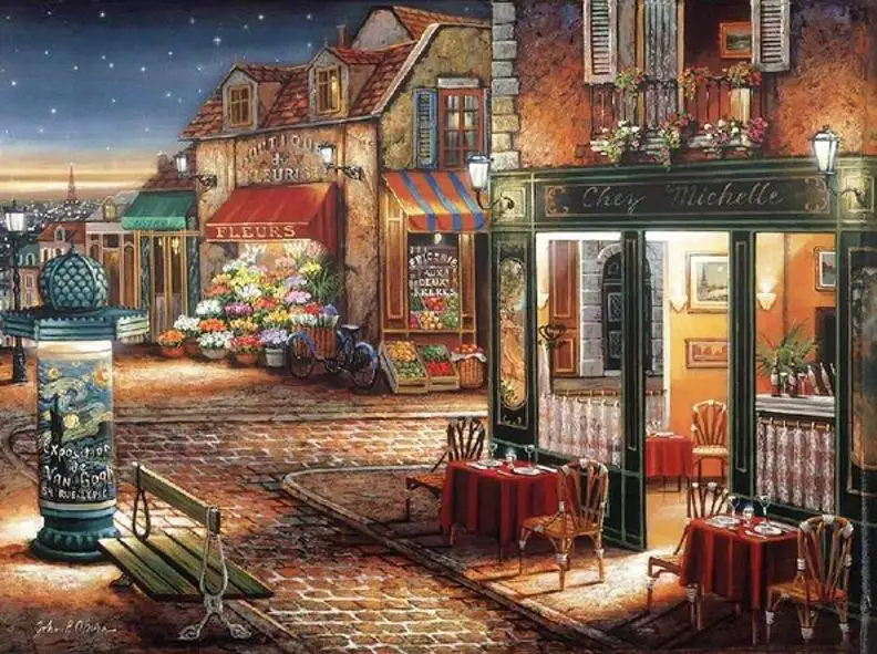 Рукоделие вышивка крестом 14CT непечатные декорации чистый маленький городок для