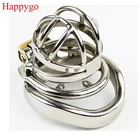 Happygo Stealth Lock мужское устройство целомудрия с кольцом против выпадения, клетка для члена, кольцо для пениса, A273-1