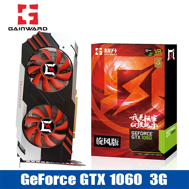 GAINWARD gtx 1060 3 ГБ видео карты 192bit 120 Вт best курица игр 1518/1733 мГц gddr5 nvidia Графика