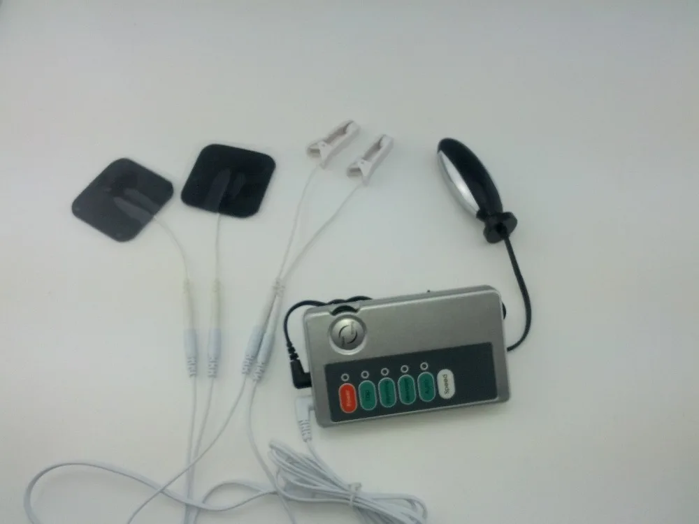 Многофункциональные электронаборы массажер с электрическим током две зажимы