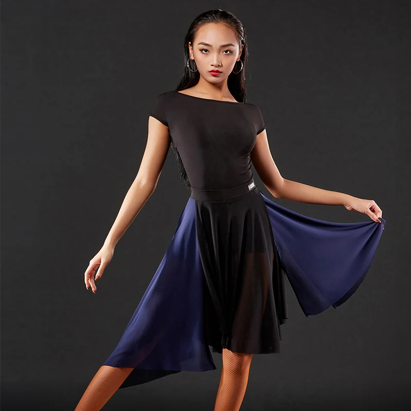 2020 Новая женская Латинская танцевальная юбка представление одежда для практики