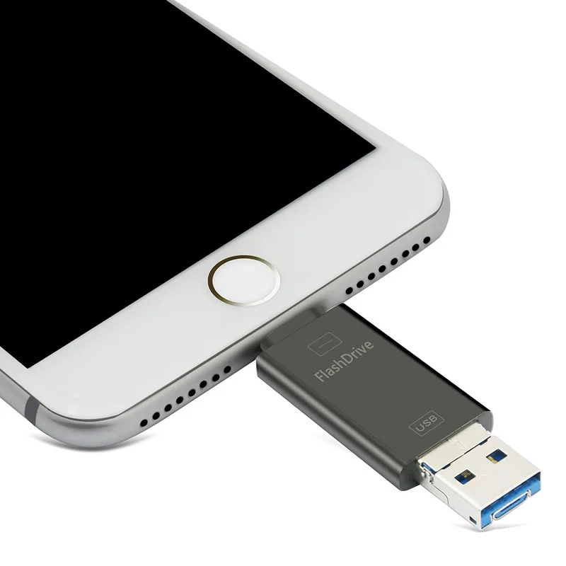 Металлический USB флеш накопитель Kismo 16 ГБ 32 OTG для мобильных телефонов iPhone X 8 7 6 ipad