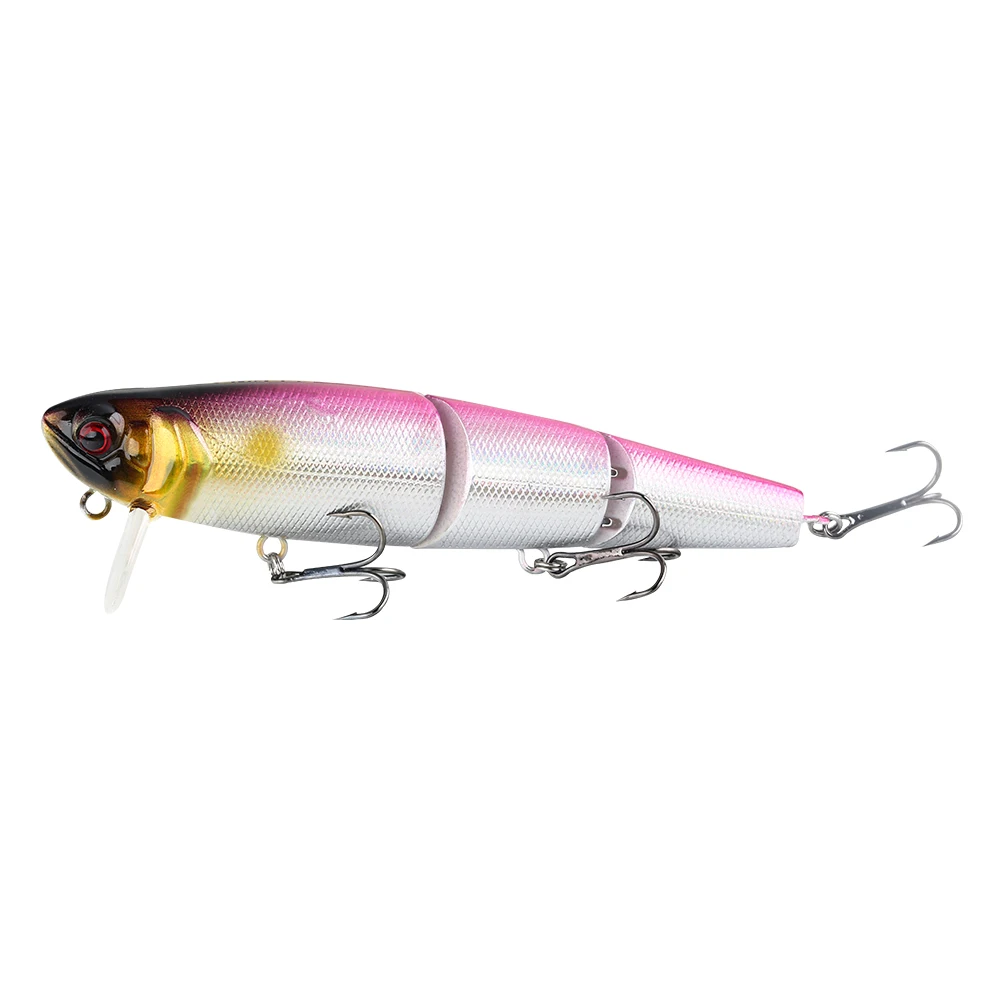 F JOHNCOO Профессиональный 3 этапа Minnow 110 мм 20g искуственные рыболовные приманки для рыбалки Topwater воблер(Wobbler) блесна приманка для щуки - Цвет: F