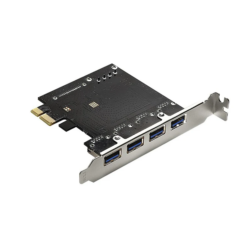Карта расширения PCIe на 4 порта USB 3 0 5 Гбит/с с контактным или 15 источником питания