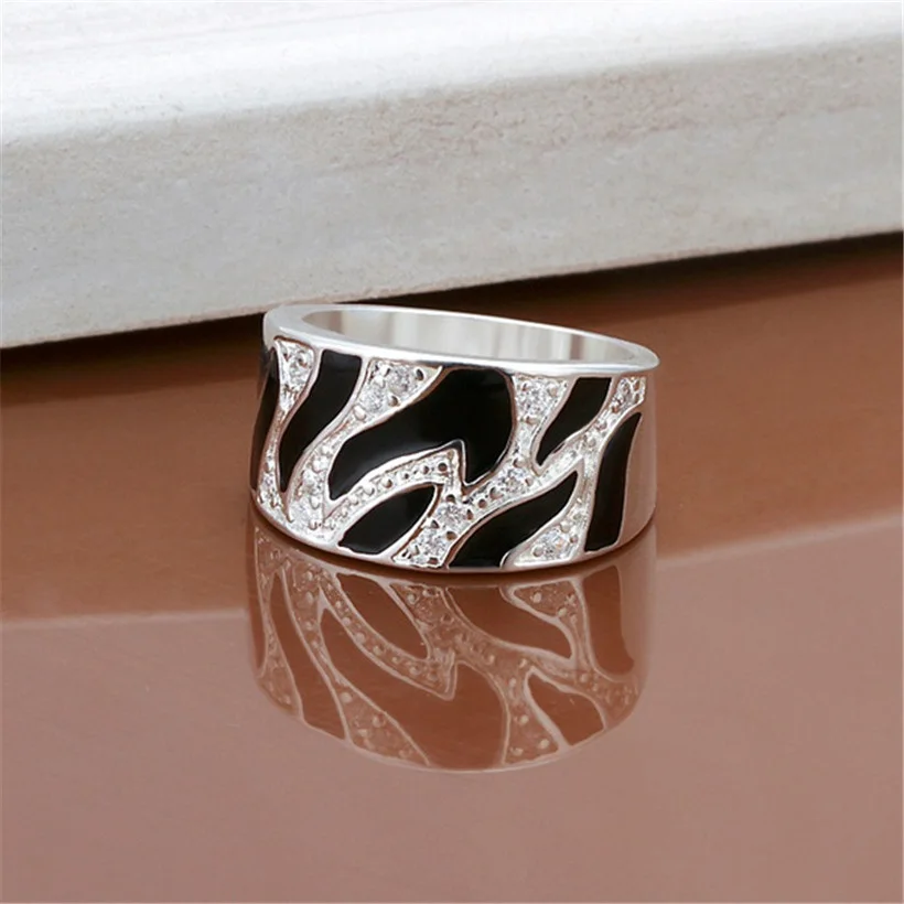 Женское кольцо с фианитом серебряное кристаллами|ring jewelry silver|jewelry goldenjewelry ring sizer |