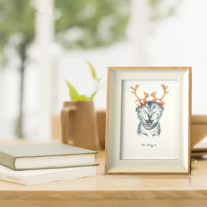 Фоторамка в нордическом стиле на рабочем столе фоторамка 6/7/8/10 дюймов для