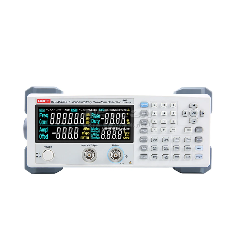 UNI T UTG9005C II генератор сигналов функция частоты/произвольный мощностью 1 ch 5MHz 125 с 14