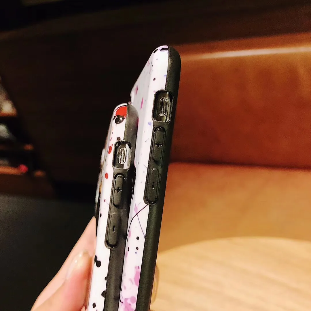 Классический чехол для телефона с рисунком Микки и Минни iPhone 7 8 6 S Plus X Xs Max Xr Cute doodle