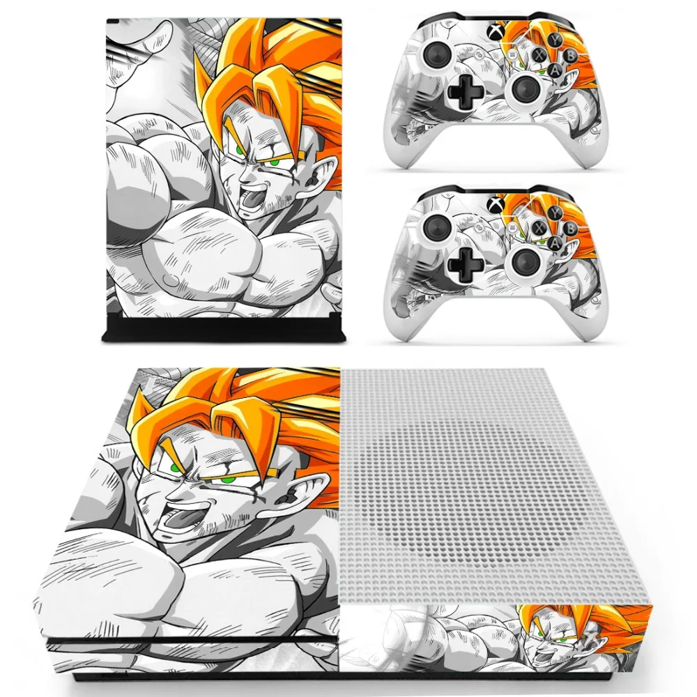 Виниловая наклейка Dragon Ball Super Z Goku для Xbox One S консоли и контроллеров Slim Skin|Наклейки|