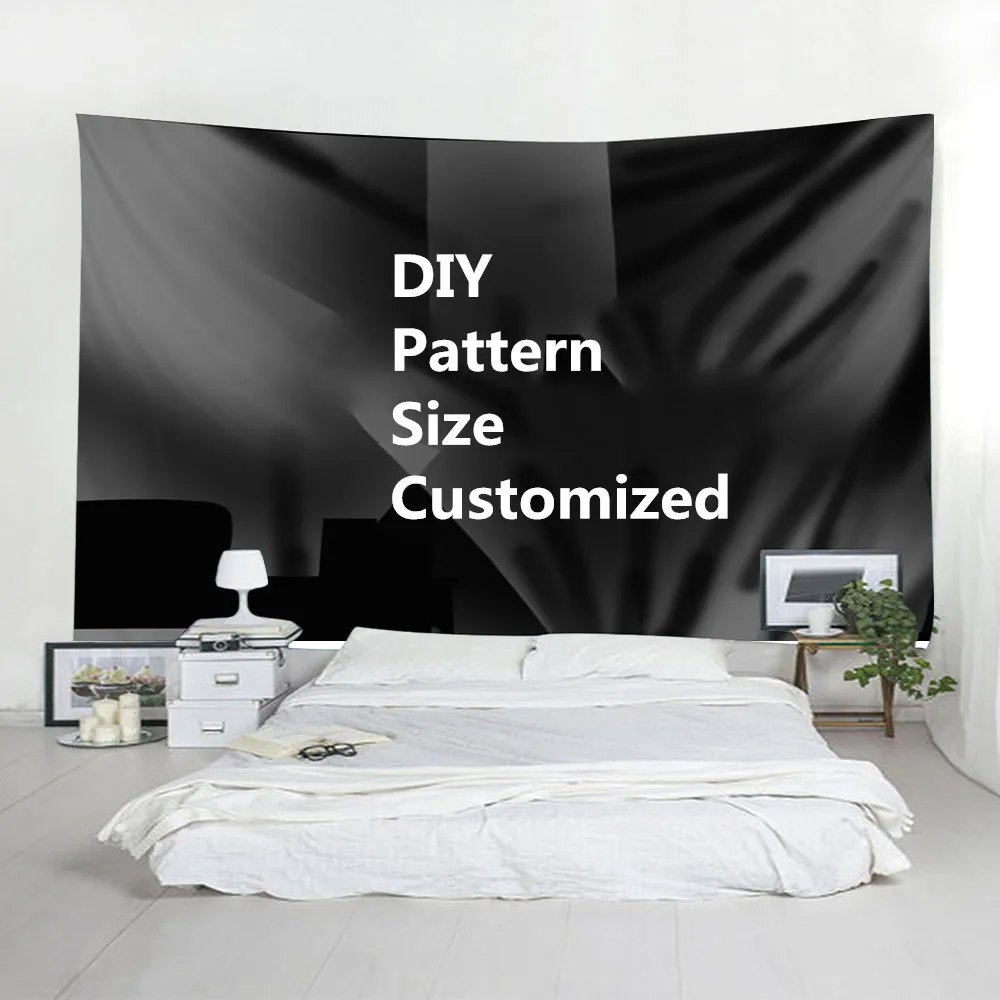 Красота окрашенная Личность Печатный гобелен настенный тканевый занавеска